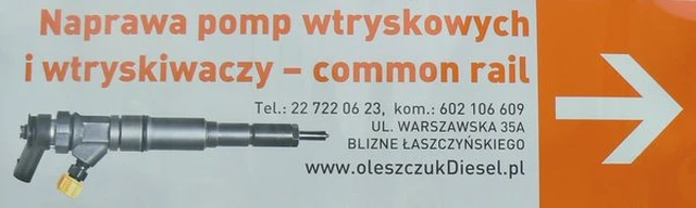 szyld firmy Oleszczuk Diesel